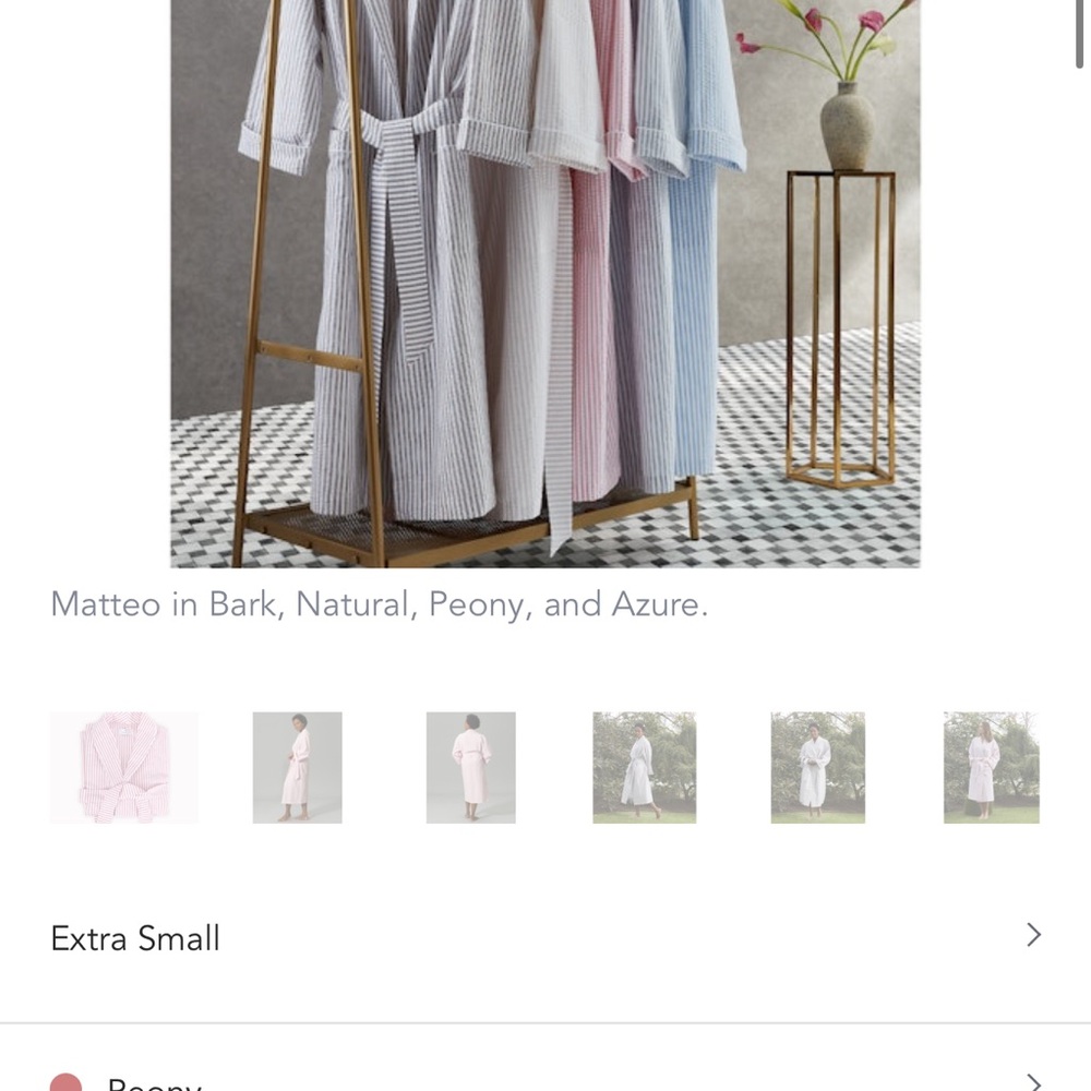 Matouk Women's Striped Robes in PINK & BLUE.This is for 1 ROBE